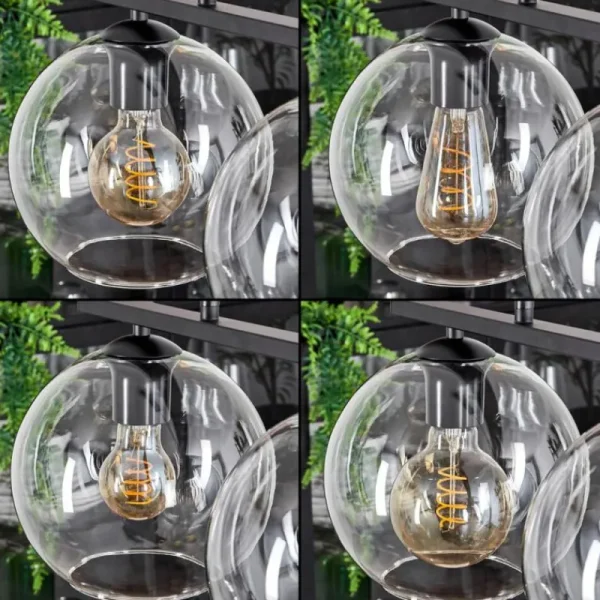 hofstein Suspension Verre 20 cm Koyoto Clair, 3 lumières* Lampes En Verre
