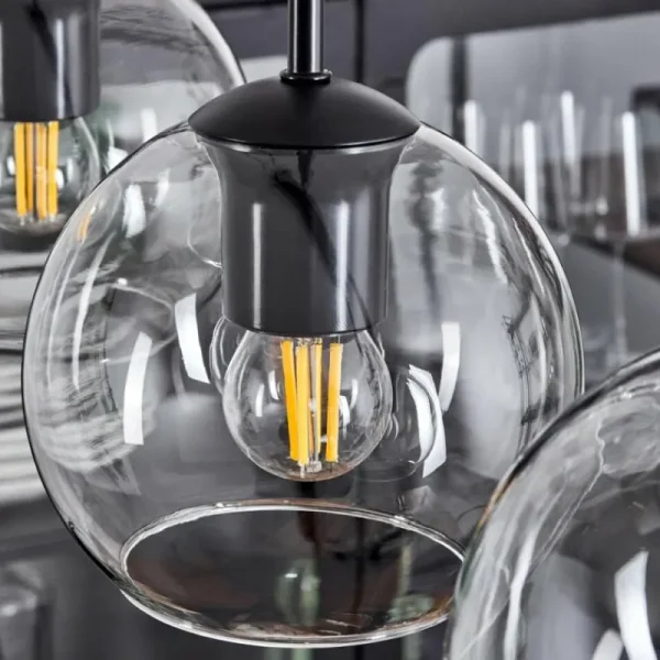 hofstein Suspension Verre 15 cm Koyoto Clair, 5 lumières* Lampes En Verre