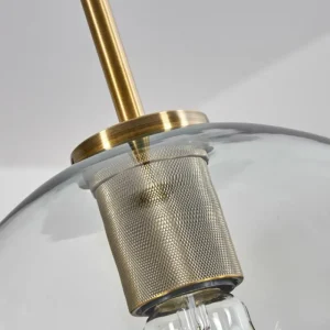 hofstein Suspension Verre 25 cm Koyoto Vieux laiton, 1 lumière* Lampes En Verre