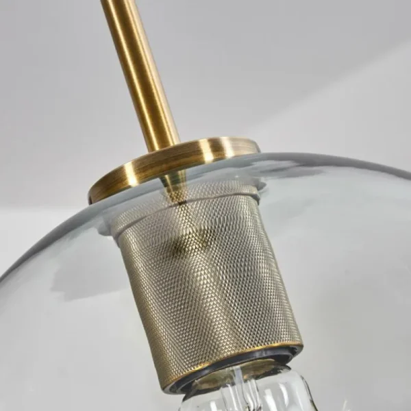 hofstein Suspension Verre 25 cm Koyoto Vieux laiton, 1 lumière* Lampes En Verre