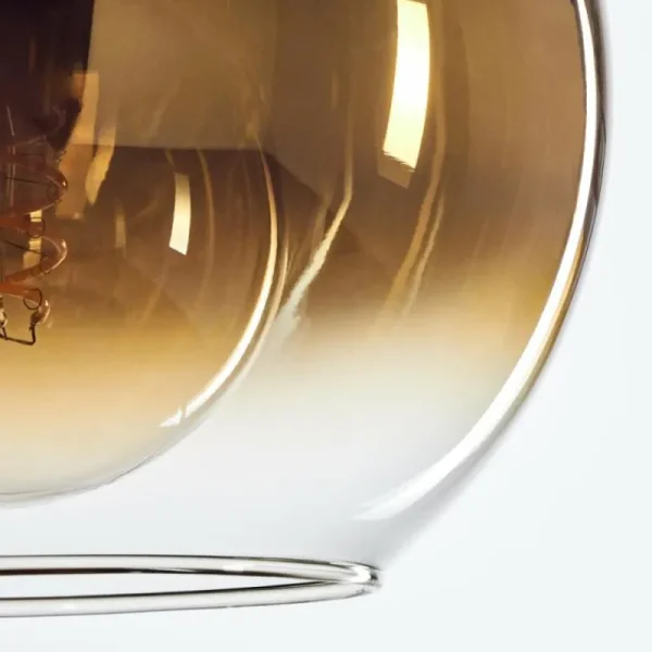 hofstein Suspension Verre 20 cm Koyoto Vieux laiton, 1 lumière* Lampes En Verre