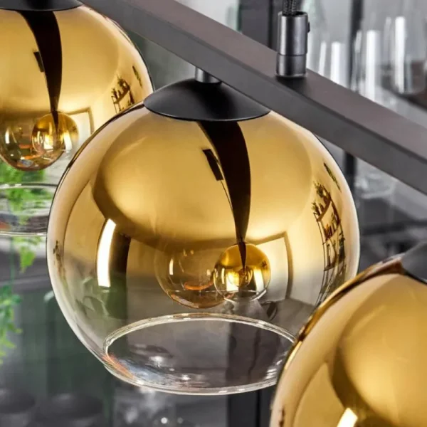 hofstein Suspension Verre 15 cm Koyoto, 5 lumières* Lampes En Verre