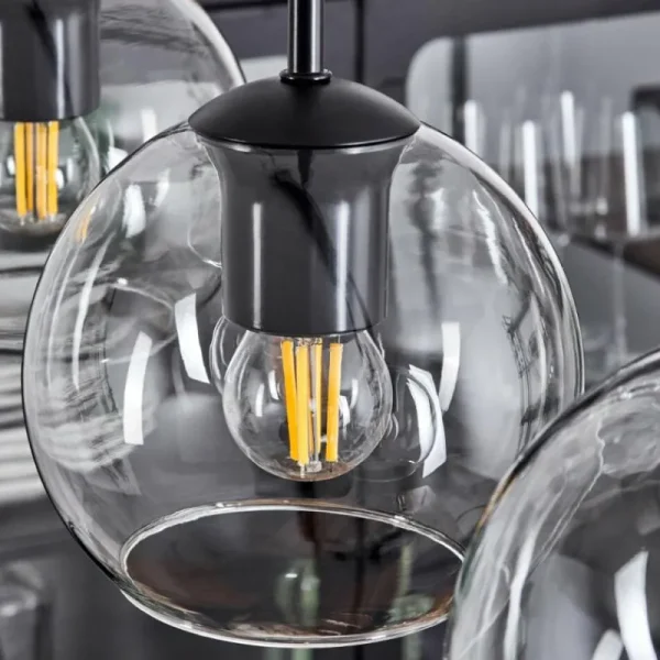 hofstein Suspension Verre 15 cm Koyoto Clair, 4 lumières* Lampes En Verre