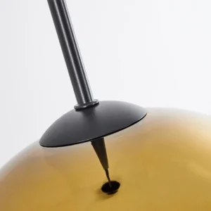 hofstein Suspension Verre 25 cm Koyoto Or, Clair, 1 lumière* Lampes En Verre