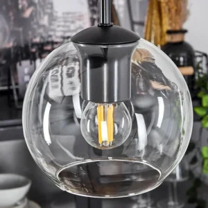 hofstein Suspension Verre 15 cm Koyoto Clair, 3 lumières* Lampes En Verre