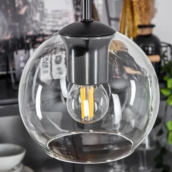hofstein Suspension Verre 15 cm Koyoto Clair, 3 lumières* Lampes En Verre