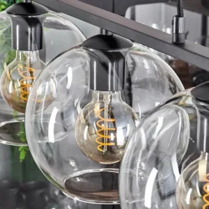 hofstein Suspension Verre 20 cm Koyoto Clair, 3 lumières* Lampes En Verre