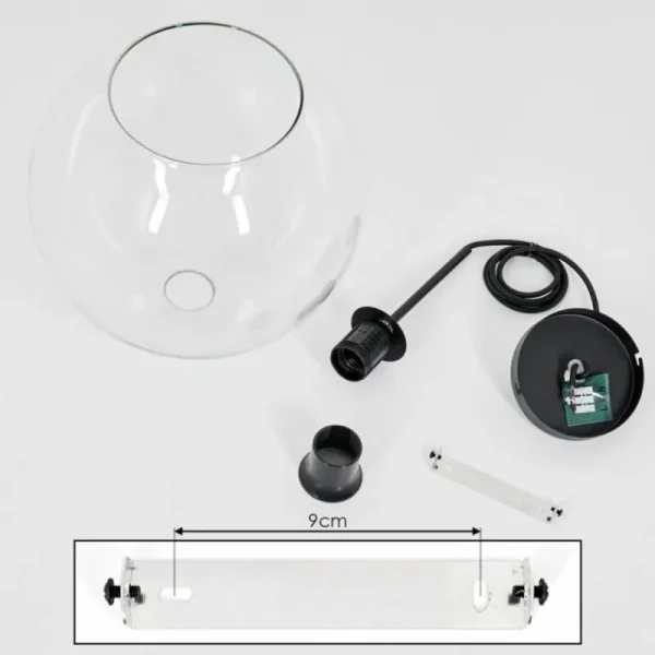 hofstein Suspension Verre 30 cm Koyoto Clair, 1 lumière* Lampes En Verre