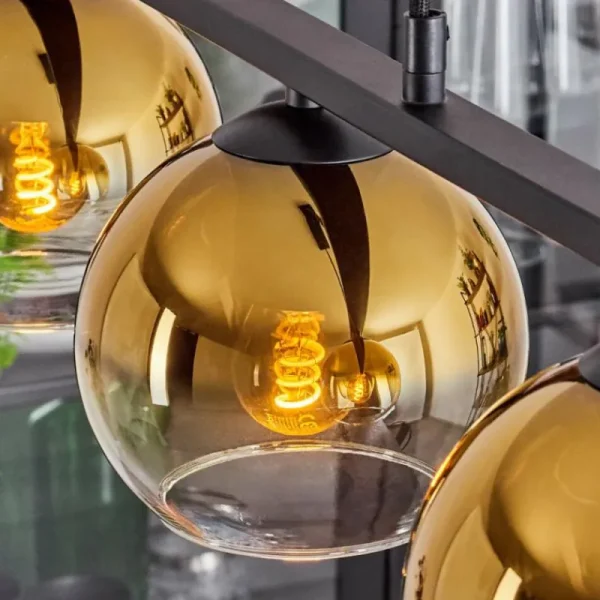 hofstein Suspension Verre 15 cm Koyoto, 5 lumières* Lampes En Verre