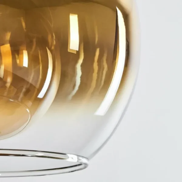 hofstein Suspension Verre 25 cm Koyoto Or, Clair, 1 lumière* Lampes En Verre