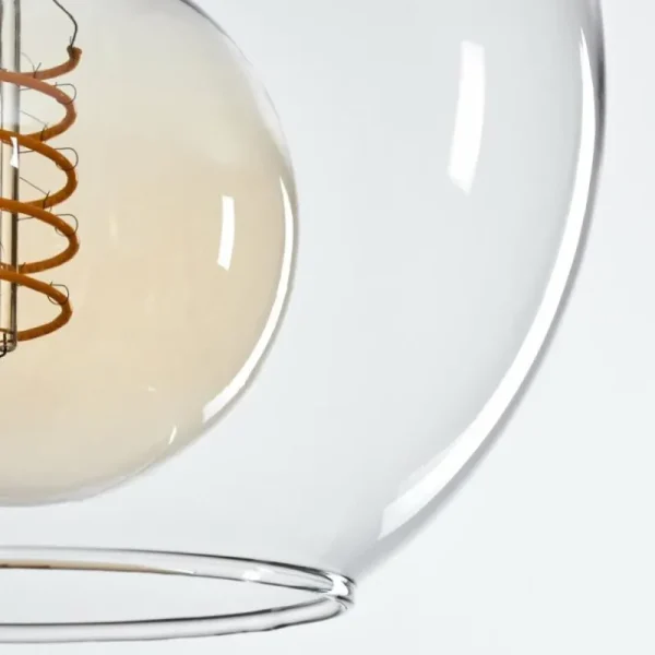 hofstein Suspension Verre 20 cm Koyoto Vieux laiton, 1 lumière* Lampes En Verre