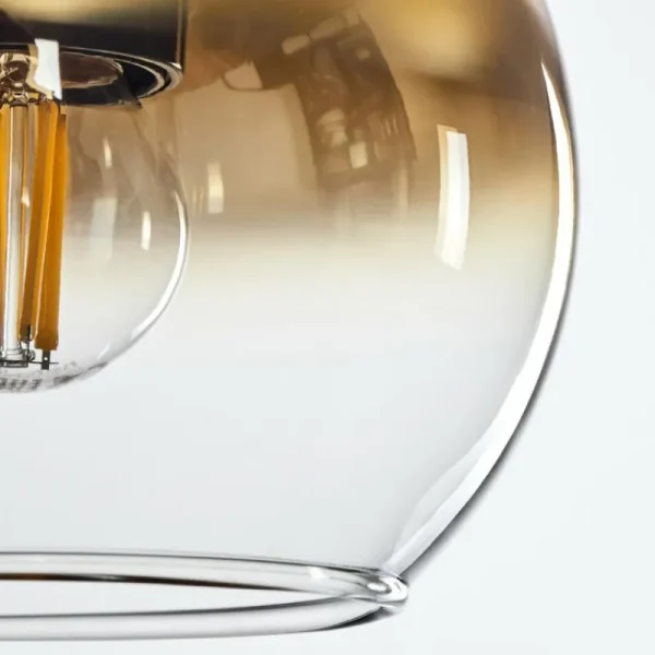 hofstein Suspension Verre 15 cm Koyoto Or, Clair, 1 lumière* Lampes En Verre