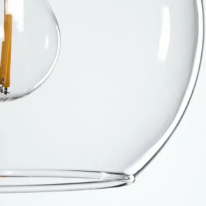 hofstein Suspension Verre 15 cm Koyoto Clair, 3 lumières* Lampes En Verre