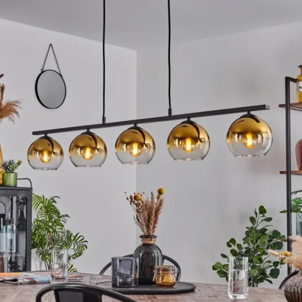 hofstein Suspension Verre 15 cm Koyoto, 5 lumières* Lampes En Verre