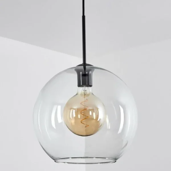 hofstein Suspension Verre 30 cm Koyoto Clair, 1 lumière* Lampes En Verre