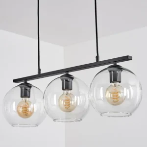 hofstein Suspension Verre 20 cm Koyoto Clair, 3 lumières* Lampes En Verre