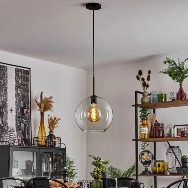hofstein Suspension Verre 30 cm Koyoto Clair, 1 lumière* Lampes En Verre