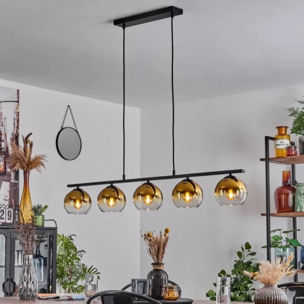 hofstein Suspension Verre 15 cm Koyoto, 5 lumières* Lampes En Verre