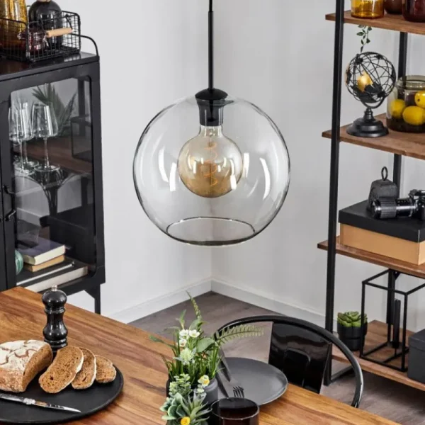 hofstein Suspension Verre 30 cm Koyoto Clair, 1 lumière* Lampes En Verre