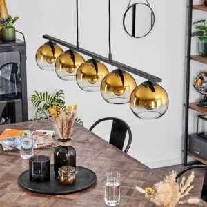 hofstein Suspension Verre 15 cm Koyoto, 5 lumières* Lampes En Verre