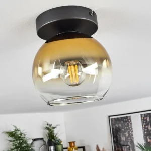hofstein Suspension Verre 15 cm Koyoto Or, Clair, 1 lumière* Lampes En Verre