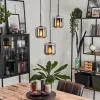 hofstein Suspension Verre 15 cm Lauden Chrome, Fumé, 3 lumières* Lampes Modernes