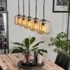 hofstein Suspension Verre 15 cm Lauden Ambre, 5 lumières* Lampes En Verre