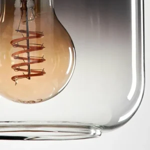hofstein Suspension Verre 15 cm Lauden Clair, Fumé, 3 lumières* Lampes Modernes