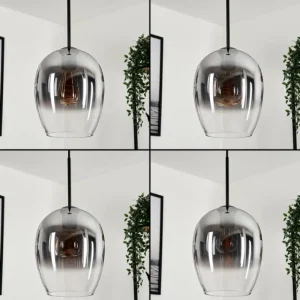 hofstein Suspension Verre 20 cm Vevino Clair, Fumé, 1 lumière* Lampes Modernes