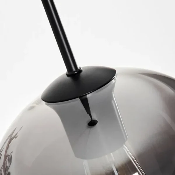 hofstein Suspension Verre 20 cm Vevino Clair, Fumé, 1 lumière* Lampes Modernes