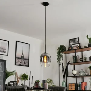 hofstein Suspension Verre 20 cm Vevino Clair, Fumé, 1 lumière* Lampes Modernes