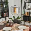 hofstein Suspension Verre 25cm Lauden Chrome, Clair, Fumé, 1 lumière* Lampes Modernes