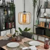 hofstein Suspension Verre 25cm Lauden Ambre, 1 lumière* Lampes En Verre