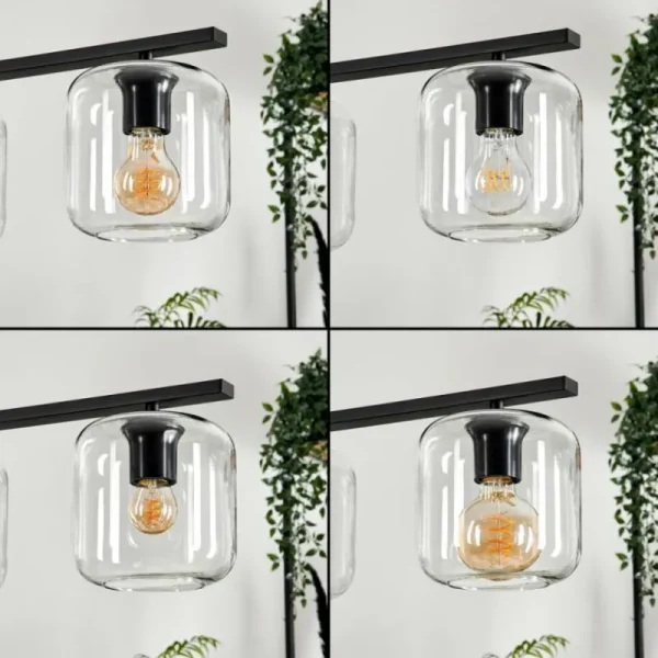 hofstein Suspension Verre 15cm Lauden Clair, 4 lumières* Lampes En Verre