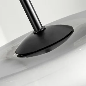 hofstein Suspension Verre 25cm Lauden Chrome, Clair, Fumé, 1 lumière* Lampes Modernes