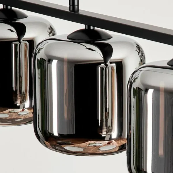 hofstein Suspension Verre 15cm Lauden Fumé, 4 lumières* Lampes Modernes