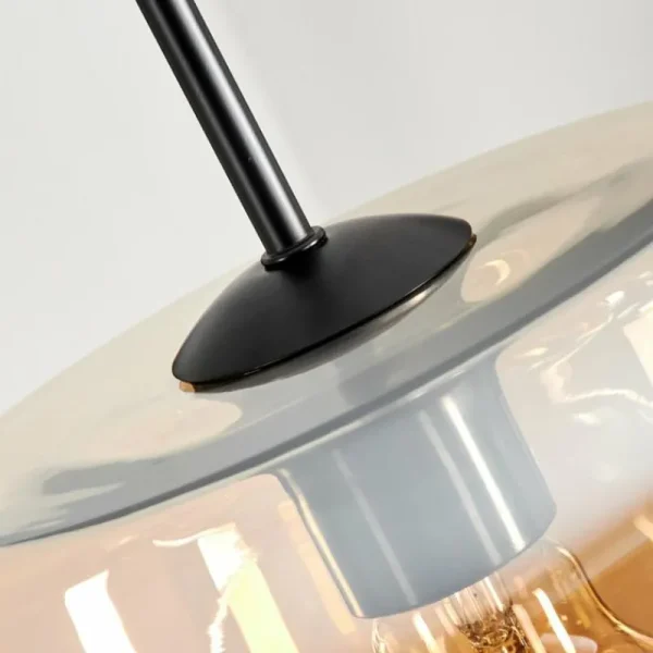 hofstein Suspension Verre 25cm Lauden Ambre, 1 lumière* Lampes En Verre