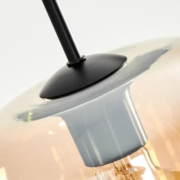 hofstein Suspension Verre 20cm Lauden Ambre, 1 lumière* Lampes En Verre