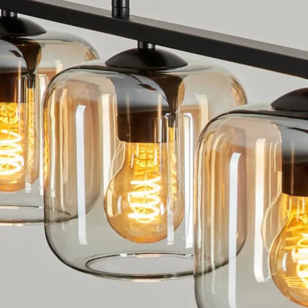 hofstein Suspension Verre 15cm Lauden Clair, 4 lumières* Lampes En Verre