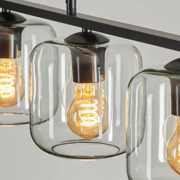 hofstein Suspension Verre 15cm Lauden Clair, 4 lumières* Lampes En Verre