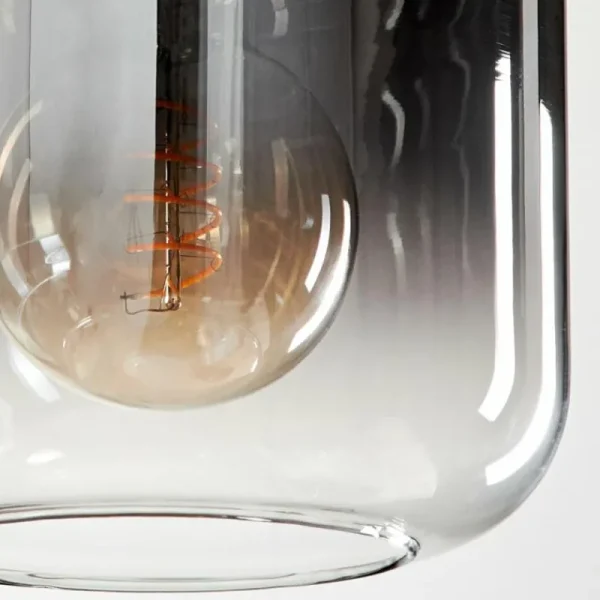 hofstein Suspension Verre 20cm Lauden Clair, Fumé, 1 lumière* Lampes Modernes