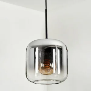 hofstein Suspension Verre 20cm Lauden Clair, Fumé, 1 lumière* Lampes Modernes