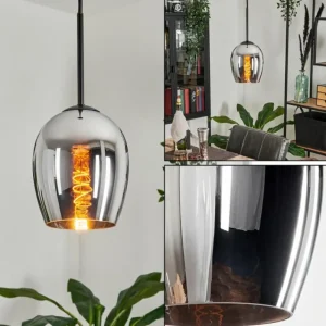 hofstein Suspension Verre 15cm Vevino Fumé, 1 lumière* Lampes Modernes