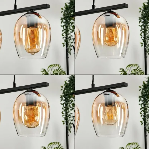 hofstein Suspension Verre 15cm Vevino Clair, 3 lumières* Lampes En Verre