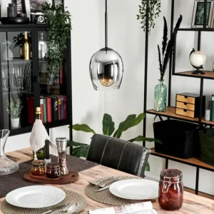 hofstein Suspension Verre 15cm Vevino Clair, Fumé, 1 lumière* Lampes Modernes