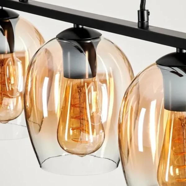 hofstein Suspension Verre 15cm Vevino Clair, 3 lumières* Lampes En Verre