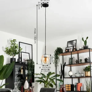 hofstein Suspension Verre 15cm Vevino Clair, 1 lumière* Lampes En Verre