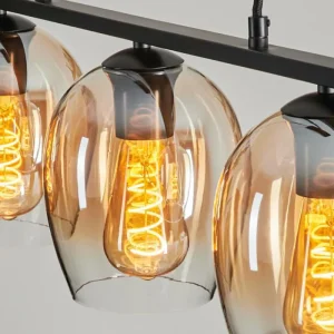 hofstein Suspension Verre 15cm Vevino Clair, 3 lumières* Lampes En Verre