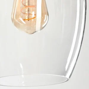 hofstein Suspension Verre 20cm Vevino Clair, 1 lumière* Lampes En Verre