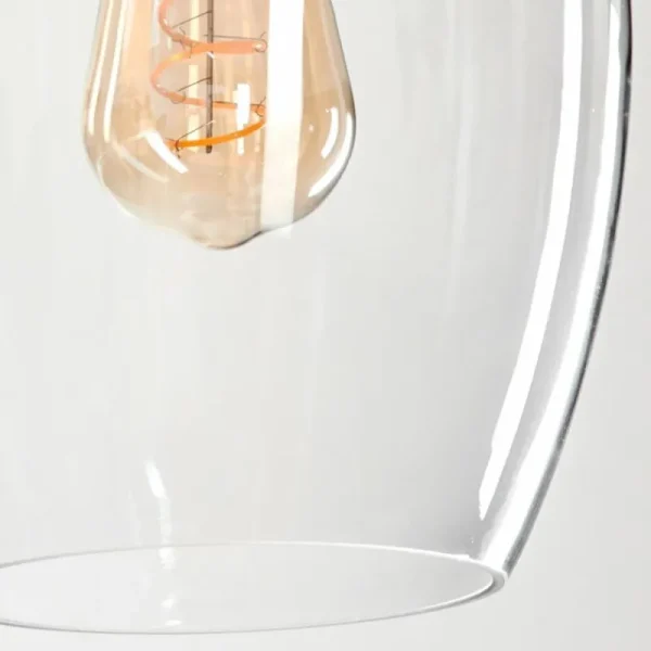 hofstein Suspension Verre 20cm Vevino Clair, 1 lumière* Lampes En Verre